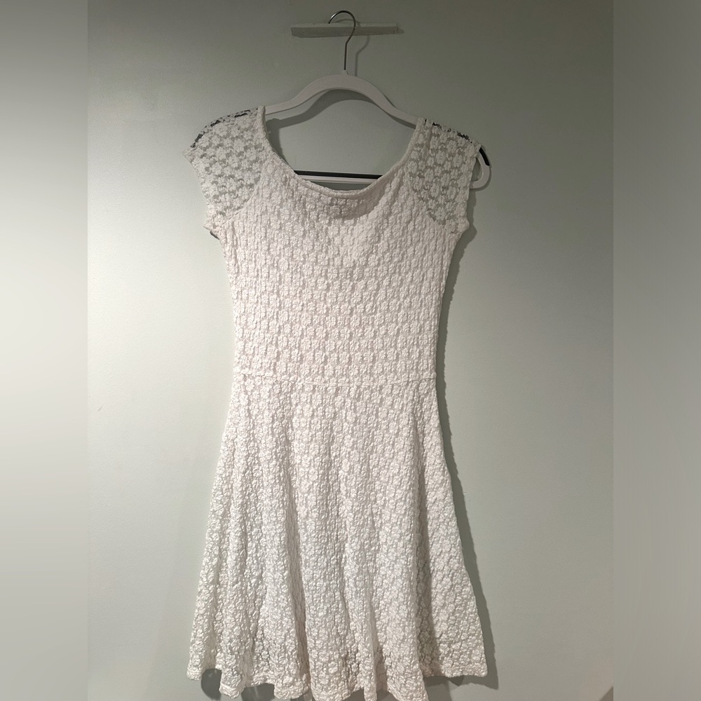Victoria’s Secret White Floral Lace Mini Dress XS - NWOT